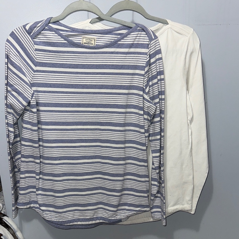 BUNDLE! Fatface Blue and White Striped Shirt